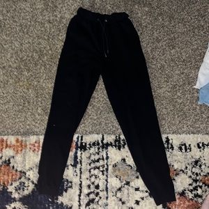 Tall black sweat pants size 2